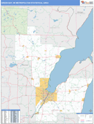 Green Bay Metro Area Digital Map Basic Style